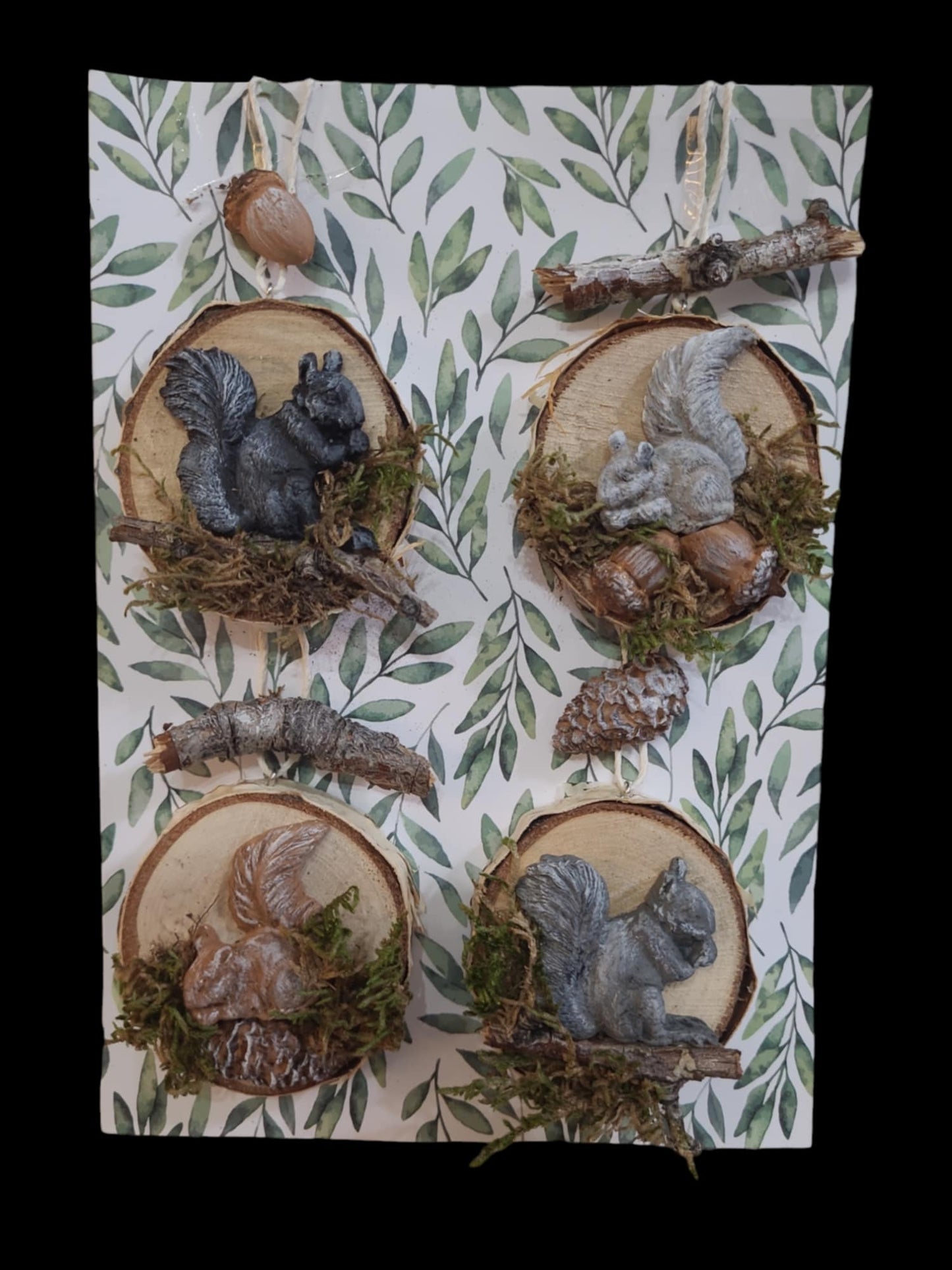 Squirrel ornaments