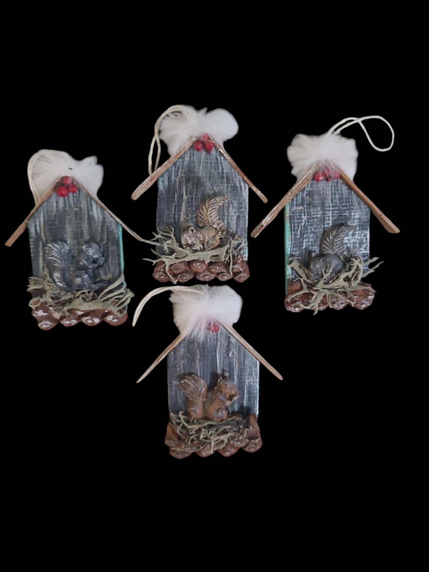 Squirrel ornaments