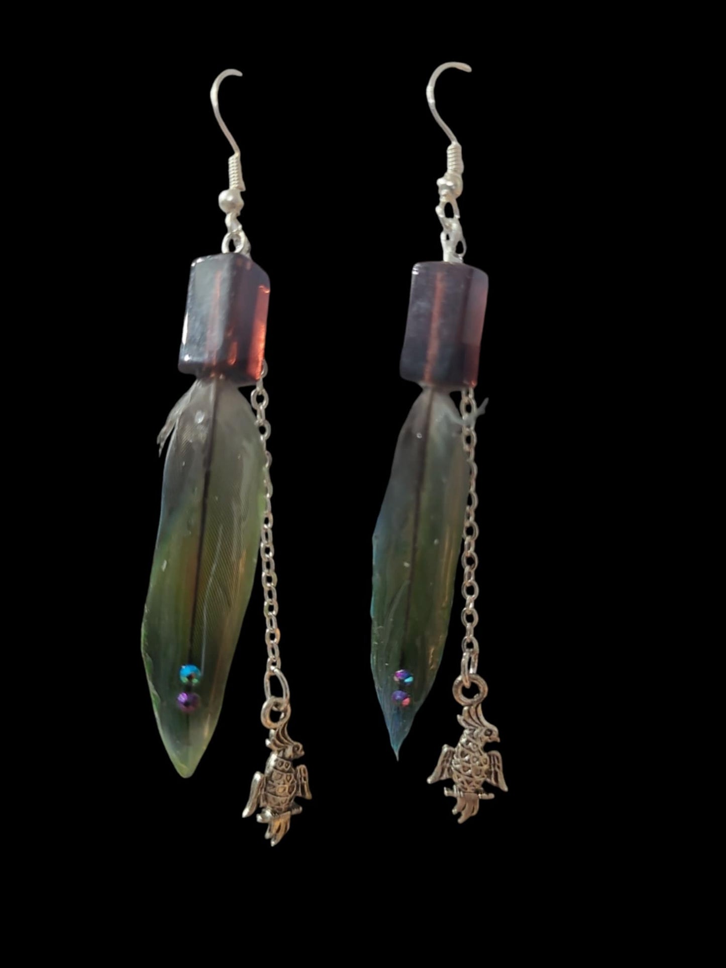Feather earrings